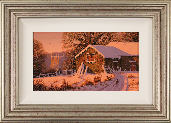 Edward Hersey, Original oil painting on panel, The Chimes of Winter , click to enlarge