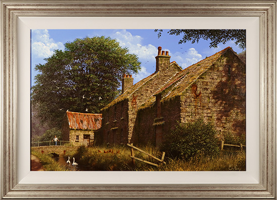 Edward Hersey, Original oil painting on panel, A Fine Day in Yorkshire  