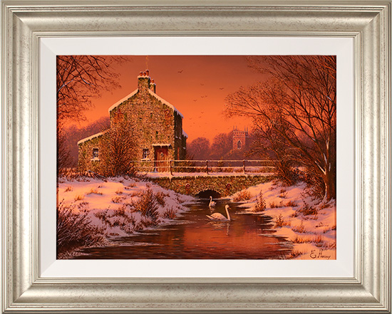 Edward Hersey, Original oil painting on panel, Winter Radiance