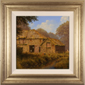 Edward Hersey, Original oil painting on canvas, Oakbridge Farm, The Cotswolds Large image. Click to enlarge