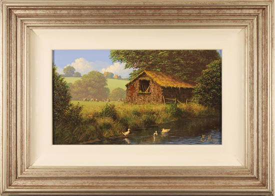 Edward Hersey, Original oil painting on panel, Landscape, click to enlarge