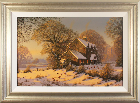 Edward Hersey, Original oil painting on canvas, Afternoon Glow, Yorkshire Dales, click to enlarge