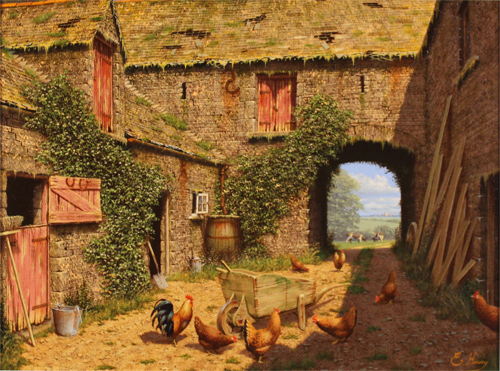 Edward Hersey, Original oil painting on canvas, A Fine Summers Day