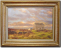 Frank Wright, Original oil painting on canvas, Moors and Sheep