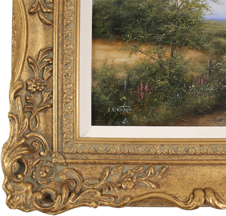 George Atkinson, Original oil painting on panel, Vale of York Signature image. Click to enlarge