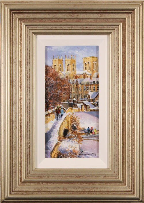 Gordon Lees, Original oil painting on panel, The City Walls, York