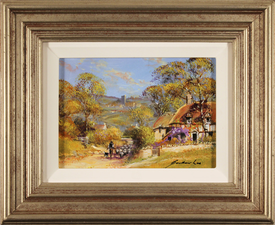 Gordon Lees, Original oil painting on panel, The Shepherd