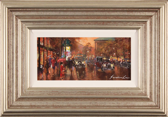 Gordon Lees, Original oil painting on panel, Streets of Paris