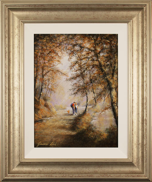 Gordon Lees, Original oil painting on panel, A Walk in the Woods 