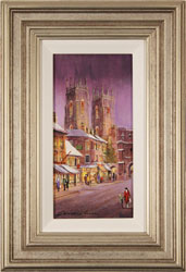 Gordon Lees, Original oil painting on panel, Bootham Bar, York