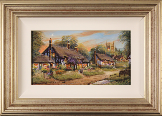 Gordon Lees, Original oil painting on panel, Summer Evensong 