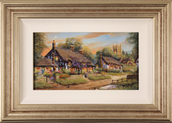 Gordon Lees, Original oil painting on panel, Summer Evensong Large image. Click to enlarge