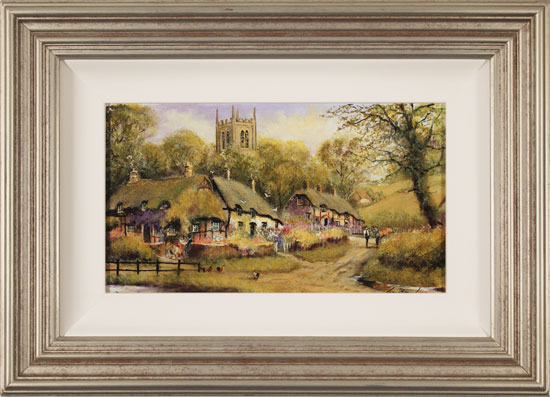 Gordon Lees, Original oil painting on panel, A Summer Evensong 