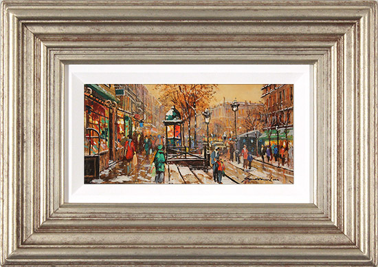 Gordon Lees, Original oil painting on panel, Wintry Promenade , click to enlarge