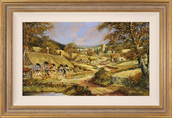Gordon Lees, Original oil painting on panel, Midsummer Memories, The Cotswolds