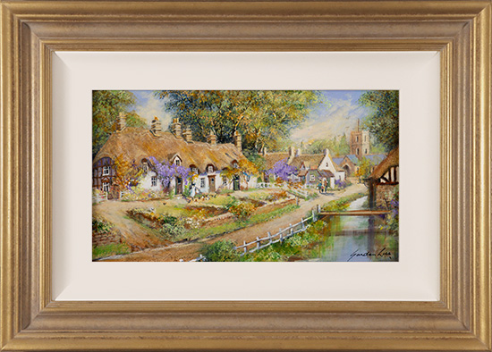 Gordon Lees, Original oil painting on panel, Spring Morning, The Cotswolds 