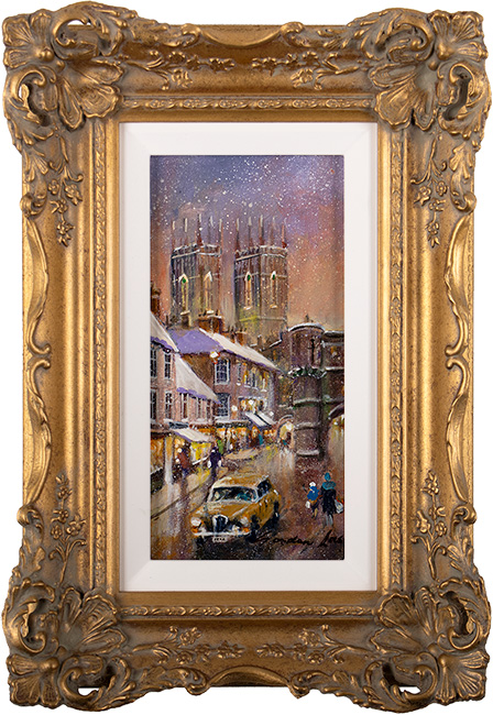 Gordon Lees, Original oil painting on panel, Bootham Bar, York