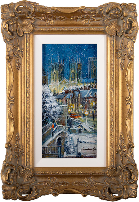 Gordon Lees, Original oil painting on panel, The City Walls, York