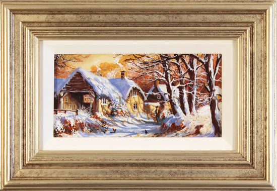 Gordon Lees, Original oil painting on panel, Down the Lane