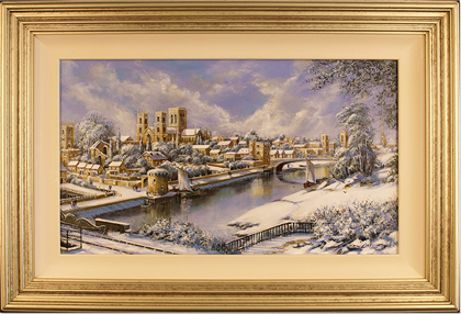 Gordon Lees, Original oil painting on canvas, River Ouse, York, click to enlarge