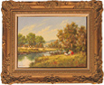 Gordon Lindsay, Original oil painting on canvas, Untitled