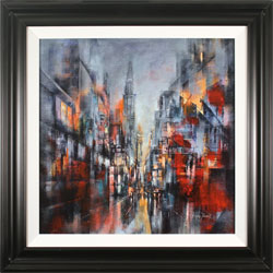 Hilary Dancer, Original oil painting on canvas, Lights of the City