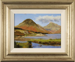 Howard Shingler, Original oil painting on panel, Yewbarrow from Wastwater Large image. Click to enlarge