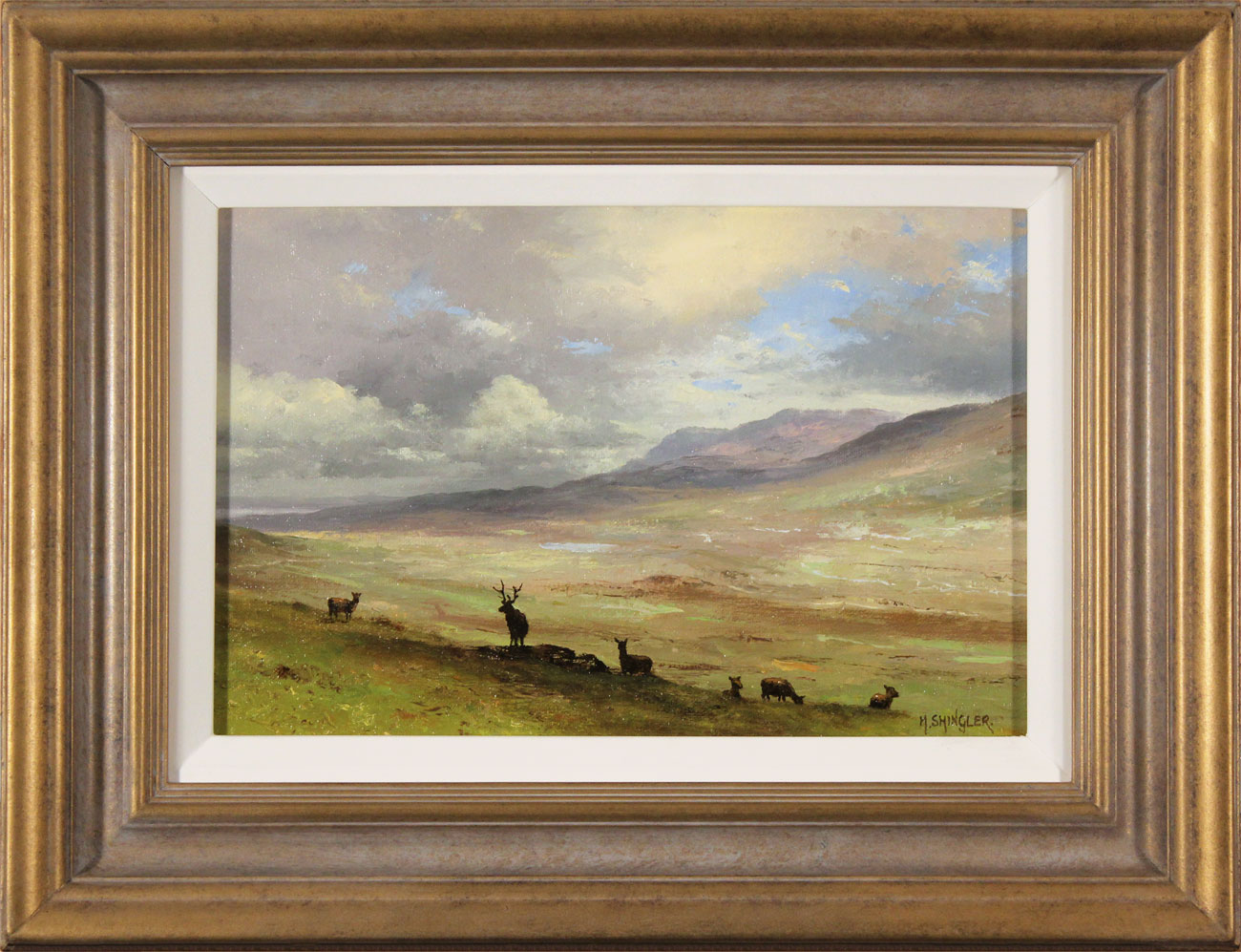 Howard Shingler, Original oil painting on panel, North Highlands, click to enlarge