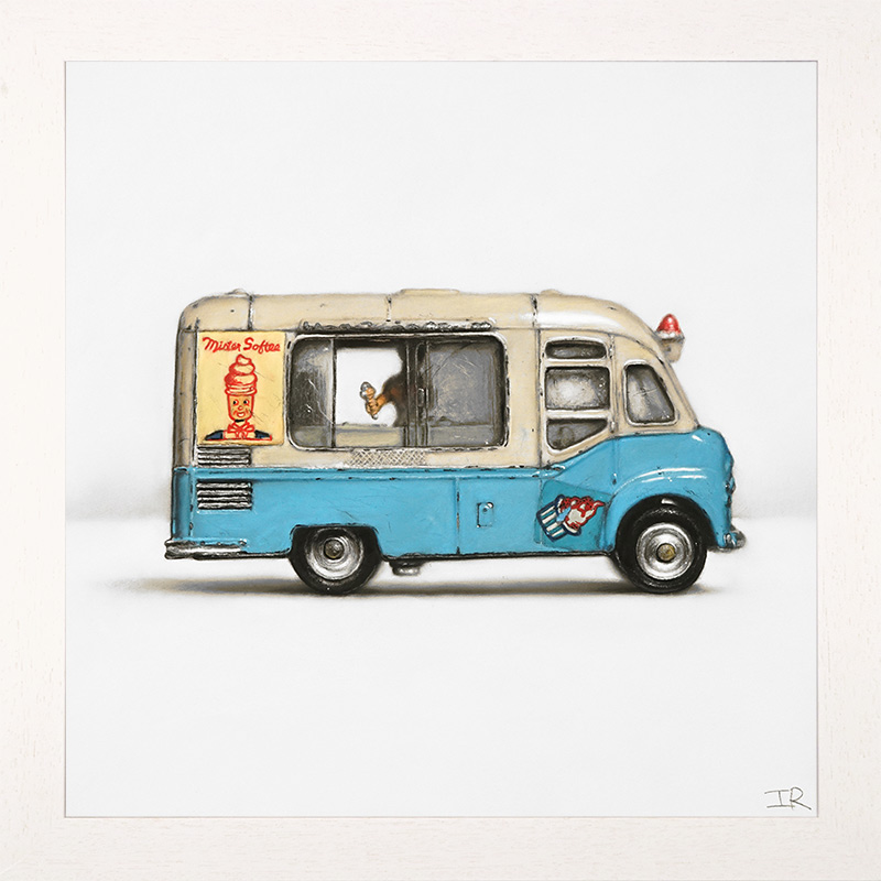 Ian Rawling, PS, Pastel, Ice Cream Van