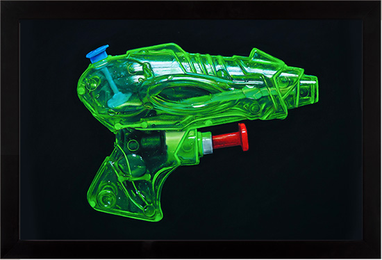 Ian Rawling, PS, Pastel, Green Water Pistol 