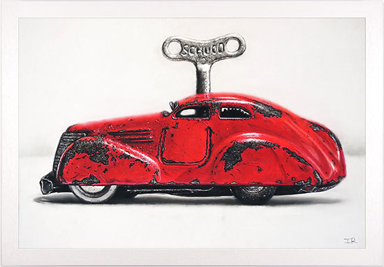 Ian Rawling, PS, Pastel, Wind Up Motor
