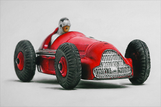 Ian Rawling, PS, Pastel, Red Alfa Romeo 23F
