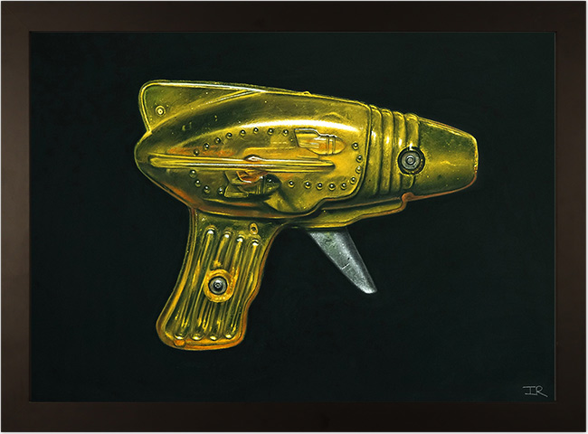 Ian Rawling, PS, Pastel, Yellow Space Laser, click to enlarge