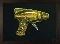 Ian Rawling, PS, Pastel, Yellow Space Laser