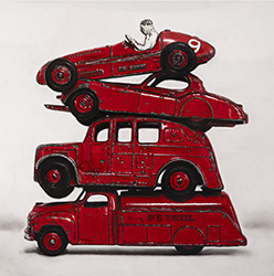 Ian Rawling, PS, Signed limited edition print, Balancing Act Red II
