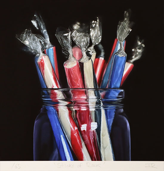 Ian Rawling, Signed limited edition print, Sticks of Rock, click to enlarge