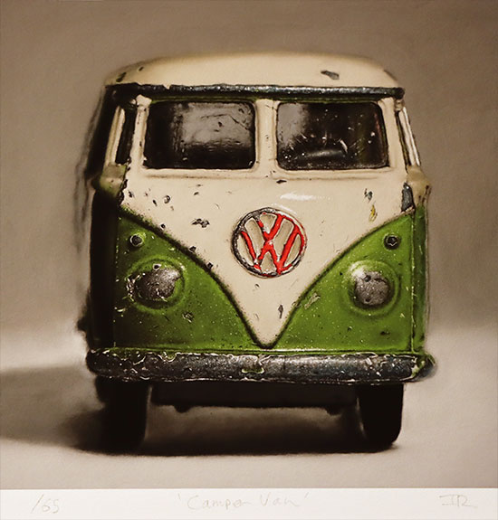 Ian Rawling, PS, Signed limited edition print, Camper Van