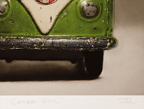Ian Rawling, Signed limited edition print, Camper Van Signature image. Click to enlarge