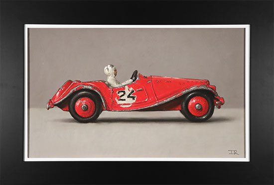 Ian Rawling, Pastel, MG Midget, click to enlarge