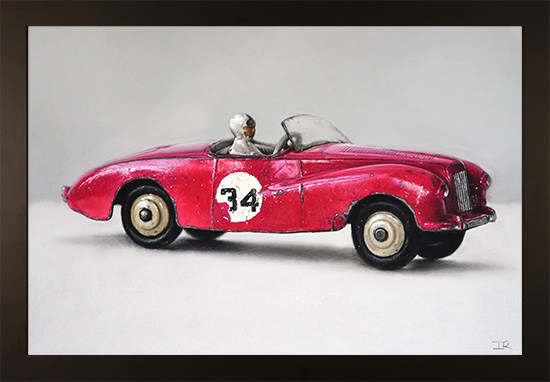 Ian Rawling, Pastel, Sunbeam Alpine No. 34, click to enlarge