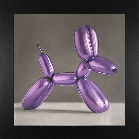 Ian Rawling, Pastel, Purple Dog