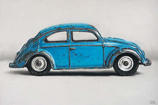 Ian Rawling, Pastel, Blue Beetle