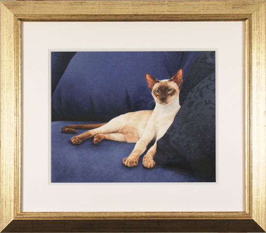 Jacqueline Gaylard, SOFA, Original acrylic painting on board, Sapphire, click to enlarge