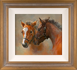 Jacqueline Stanhope, Original oil painting on canvas, The Yearlings