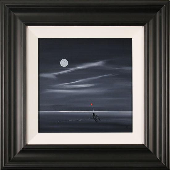 Jay Nottingham, Original oil painting on panel, Shoreline Stroll, click to enlarge