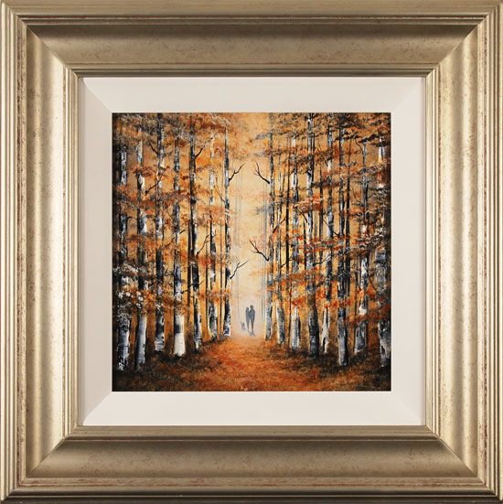 Jay Nottingham, Original oil painting on panel, Autumn Stroll, click to enlarge