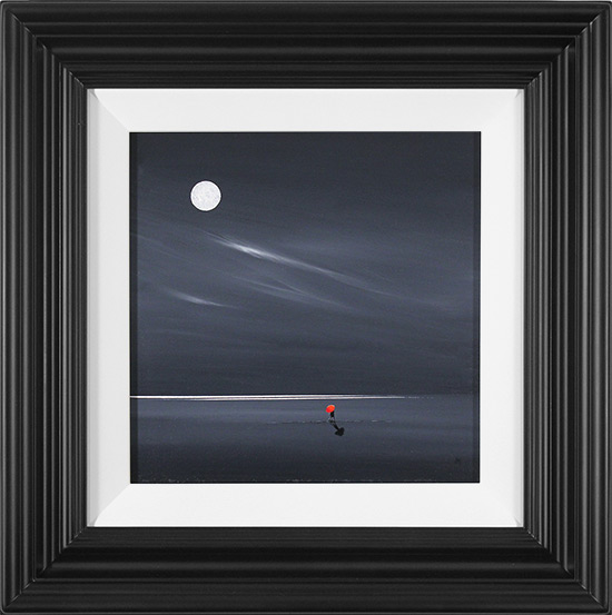 Jay Nottingham, Original oil painting on panel, Red Umbrella, click to enlarge