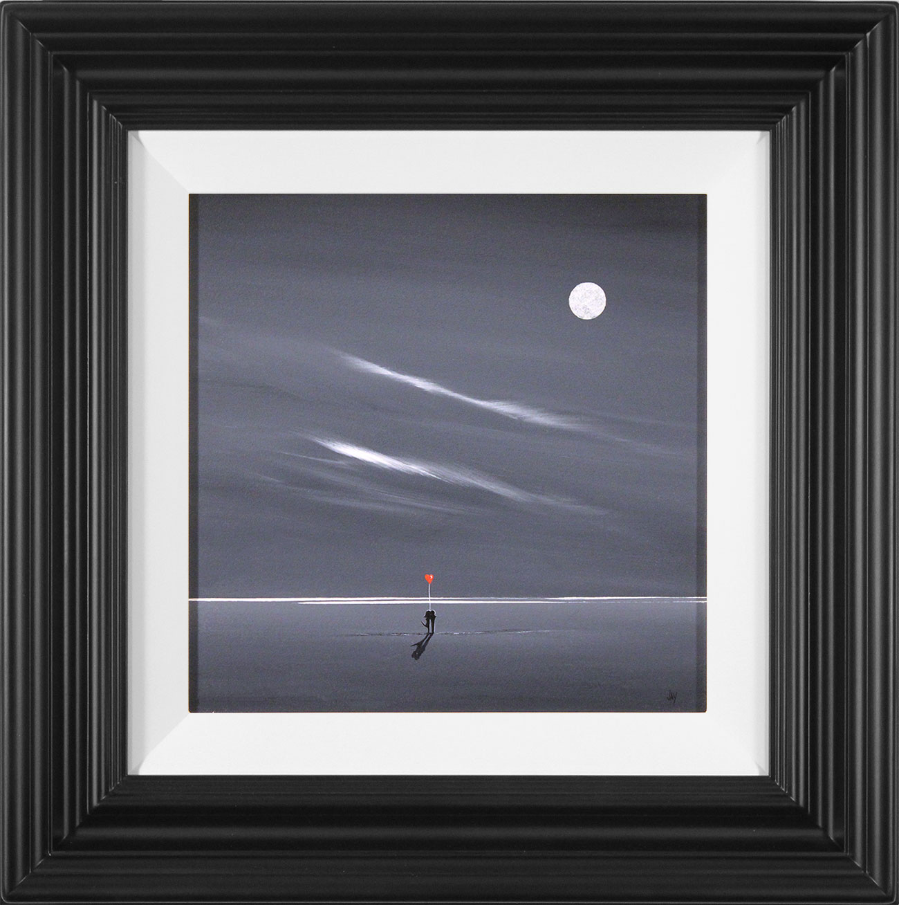 Jay Nottingham, Original oil painting on panel, Moonlight Sweethearts. Click to enlarge