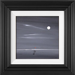 Jay Nottingham, Original oil painting on panel, Moonlight Surprise Large image. Click to enlarge