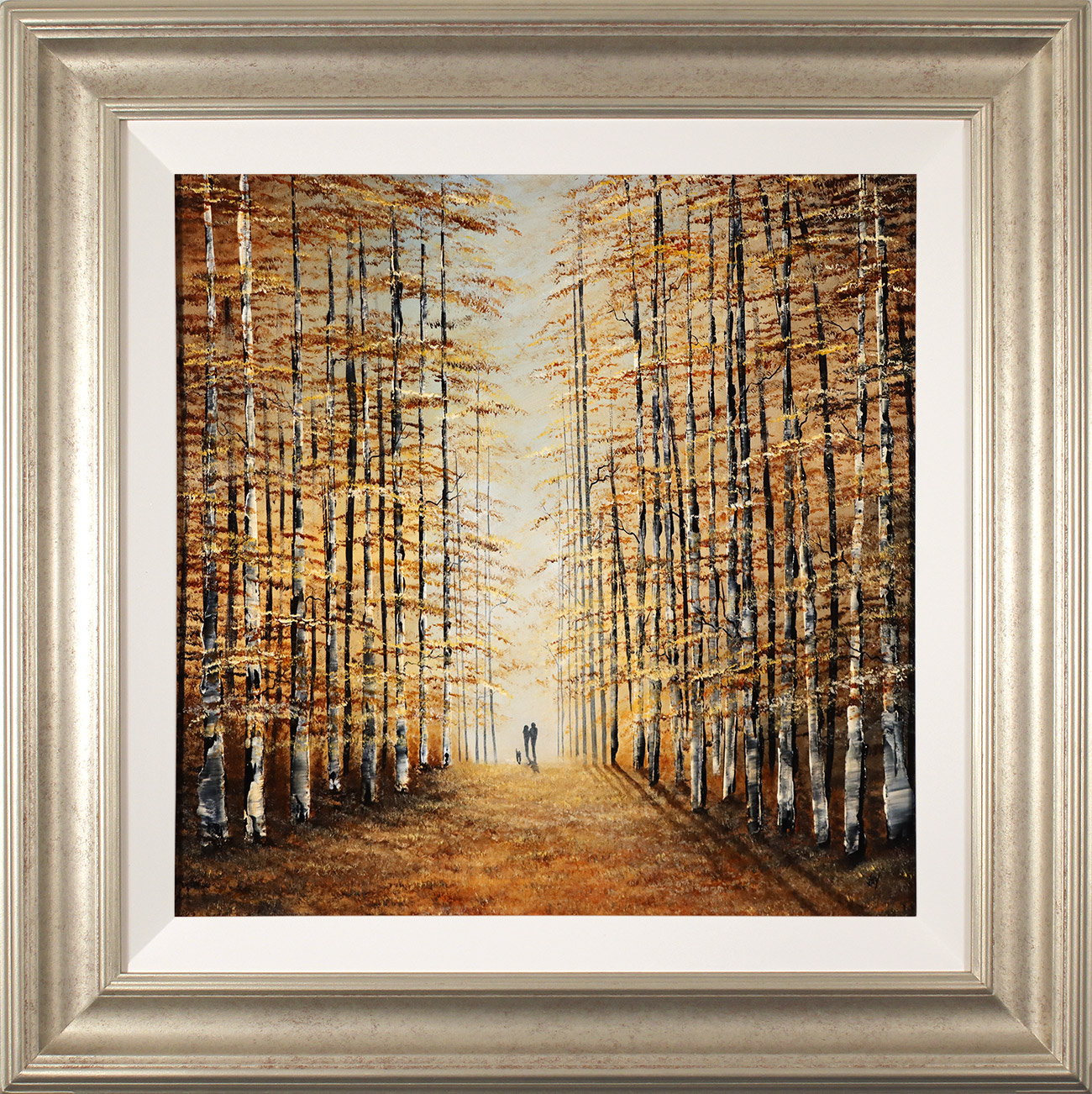 Jay Nottingham, Original oil painting on panel, Autumn Wood 20x20ins